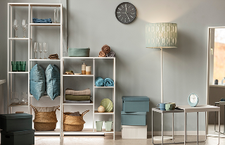Home and lifestyle modern interior shelving